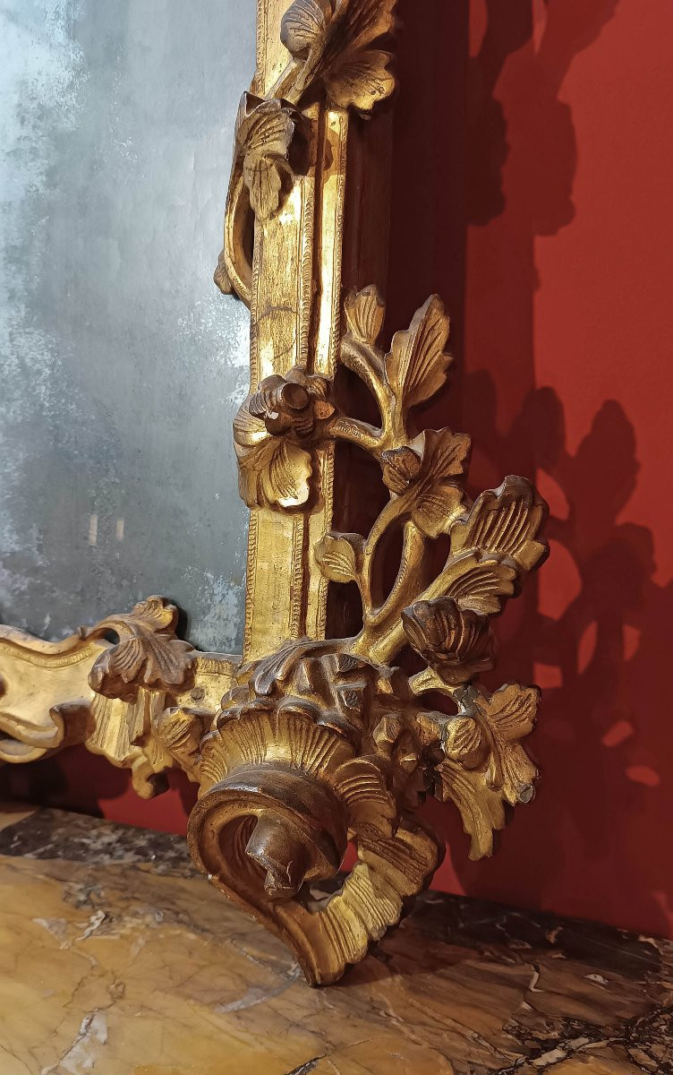 Mid-18th Century Louis XV Gilt Mirror-photo-4