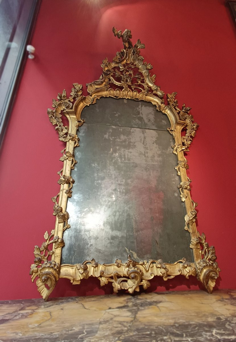 Mid-18th Century Louis XV Gilt Mirror-photo-6