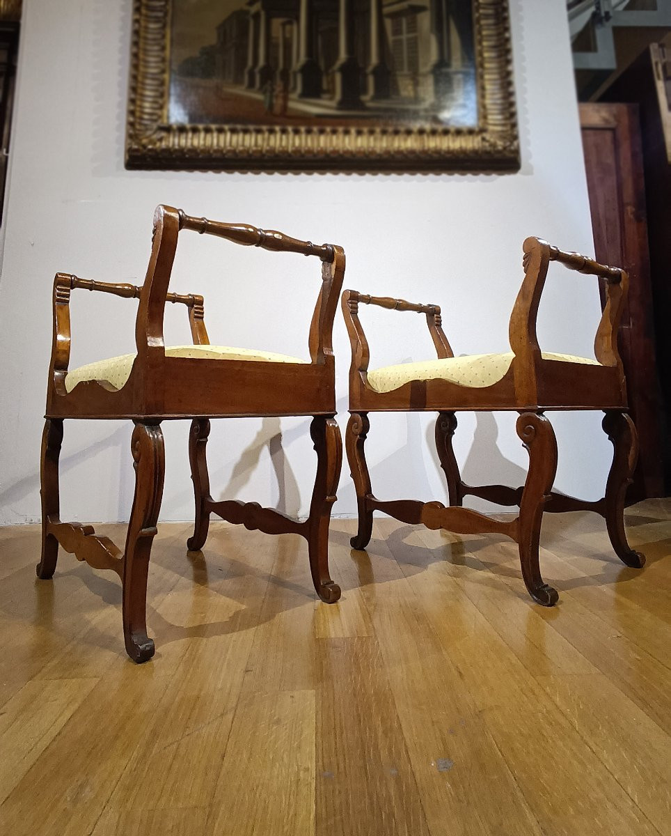 PAIRE DE TABOURETS CHARLES X PREMIÈRE MOITIÉ DU 19ème SIÈCLE-photo-6