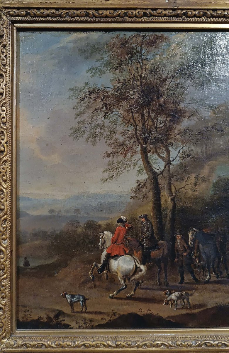 TABLEAU DE CHASSE MILIEU DU 18ème SIÈCLE-photo-3