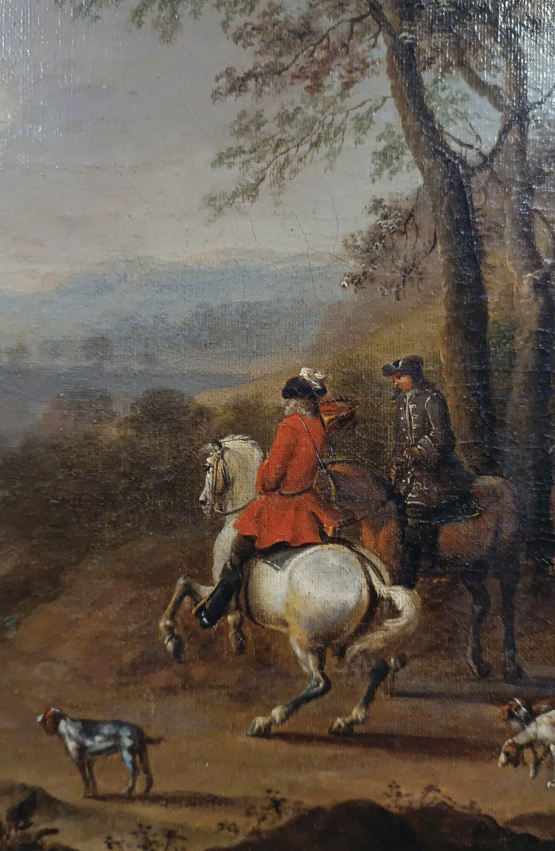 TABLEAU DE CHASSE MILIEU DU 18ème SIÈCLE-photo-2