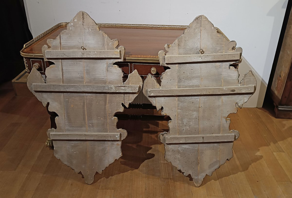 Mid-19th Century Pair Of Painted Panels-photo-6