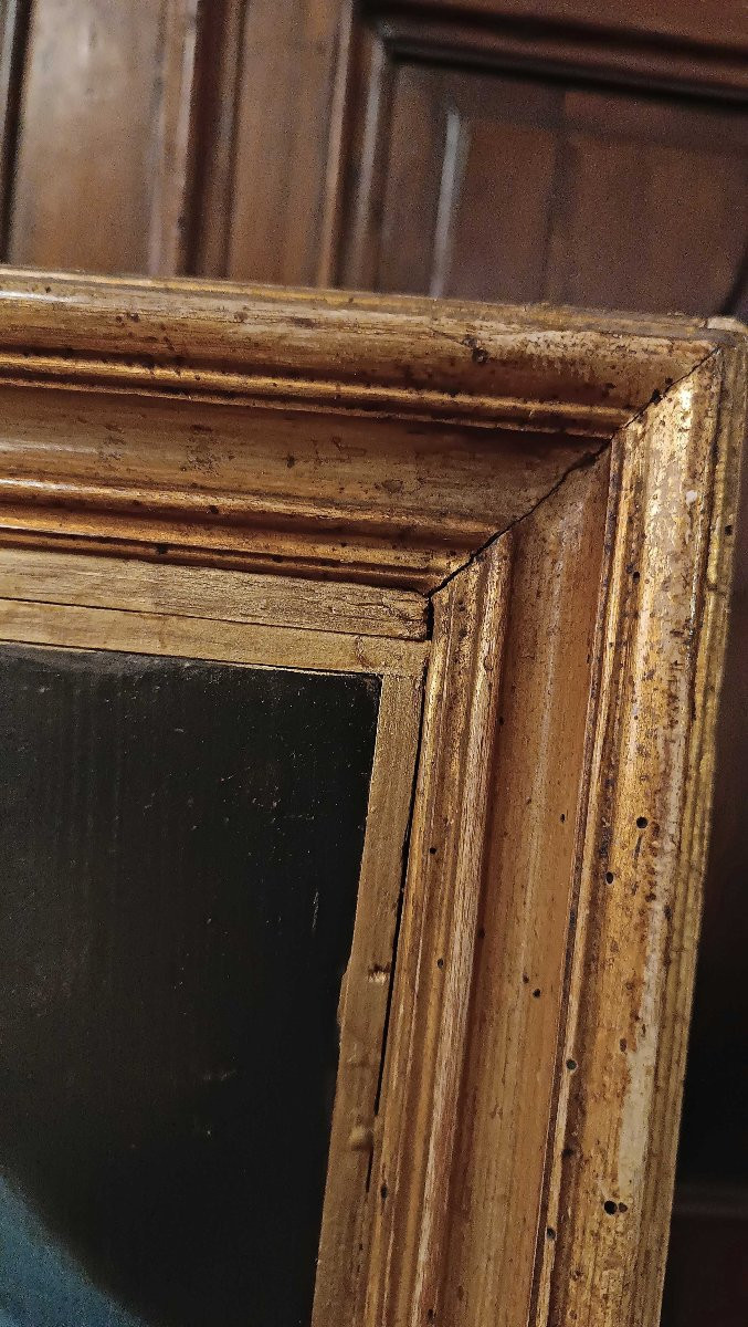 TABLEAU DE LA VIERGE ET L'ENFANT FIN DU 18ème SIÈCLE-photo-4