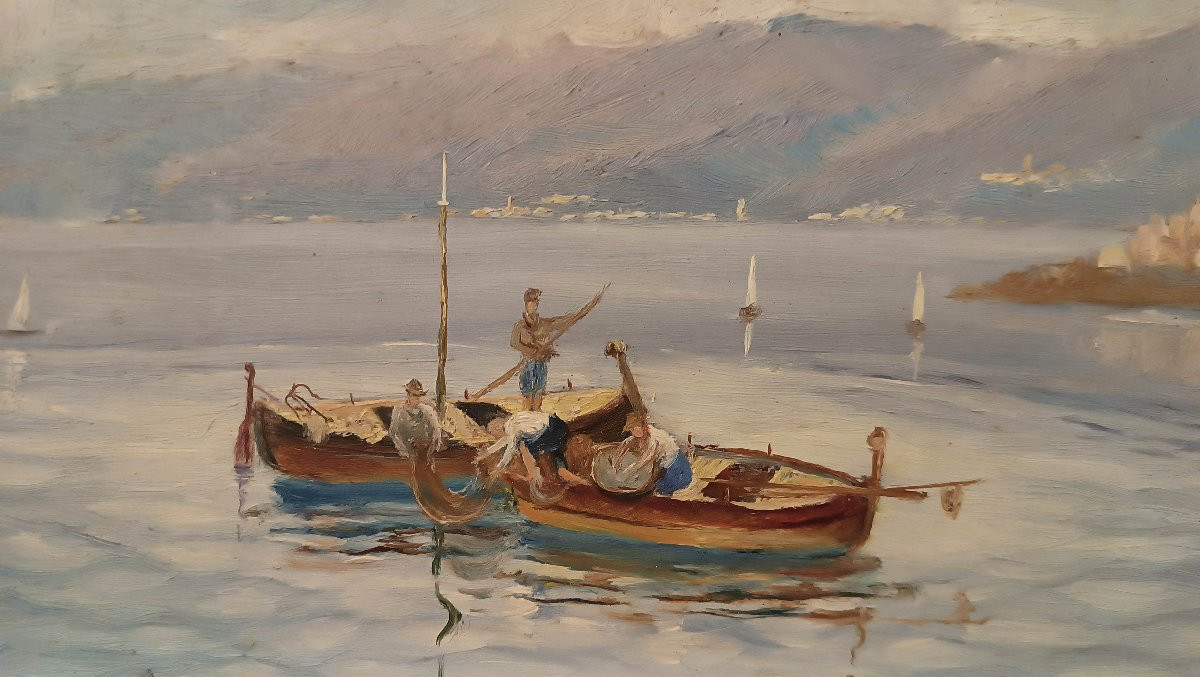 TABLEAU DE MARINE ET DE BATEAUX PREMIÈRE MOITIÉ DU 20ème SIÈCLE-photo-4