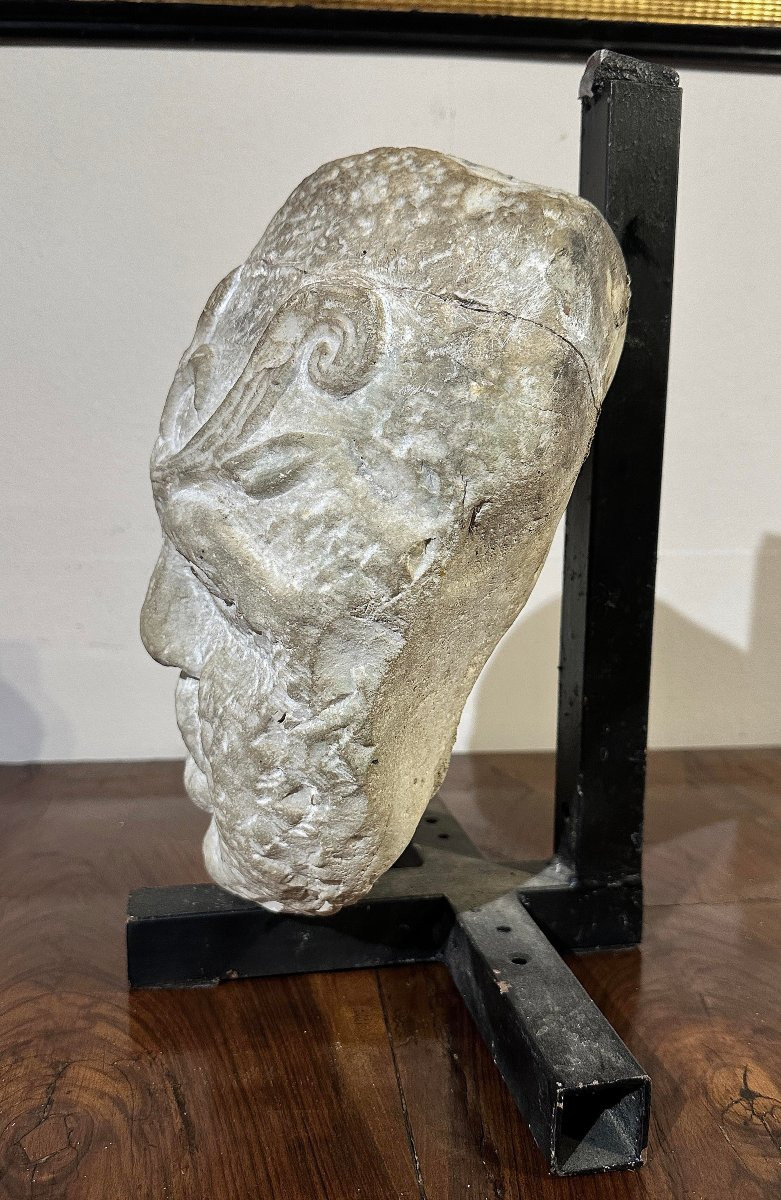 MASQUE DE FONTAINE SCULPTURE DU 16ème SIÈCLE-photo-4