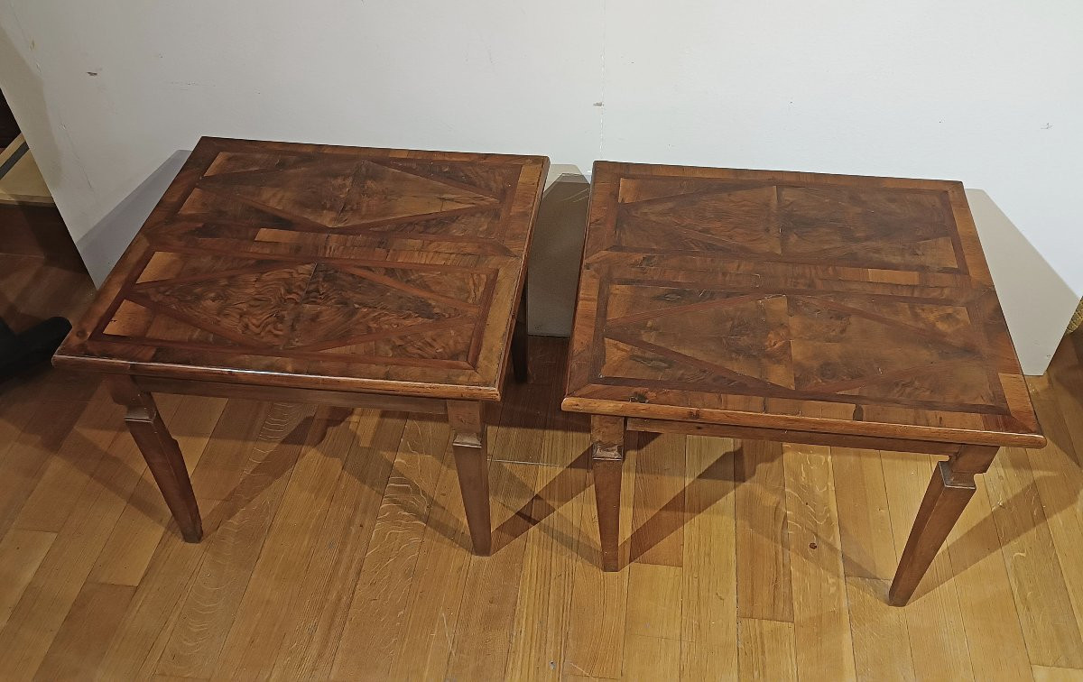 Late 18th Century Pair Of Neoclassical Coffee Tables-photo-1