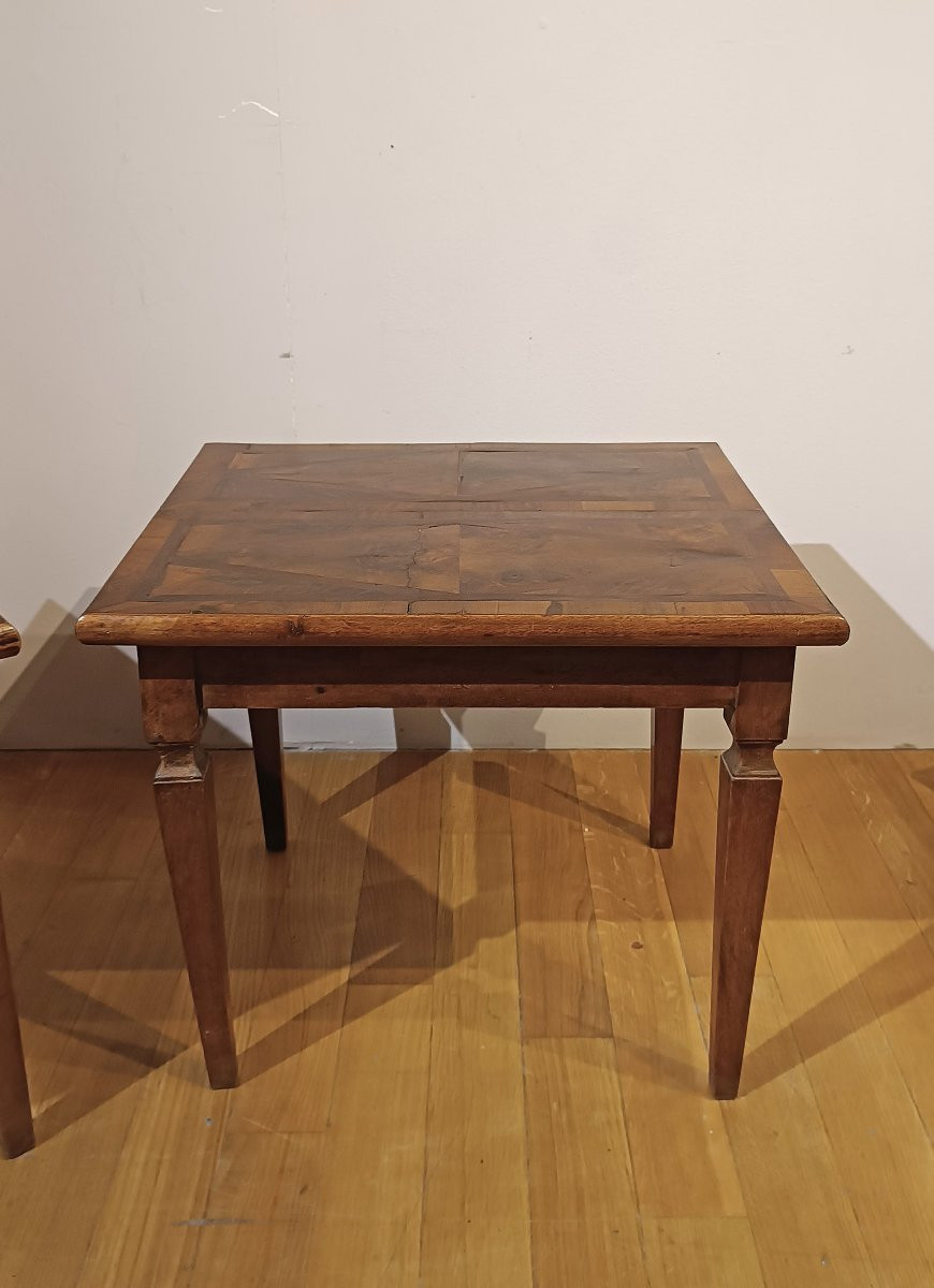 Late 18th Century Pair Of Neoclassical Coffee Tables-photo-3