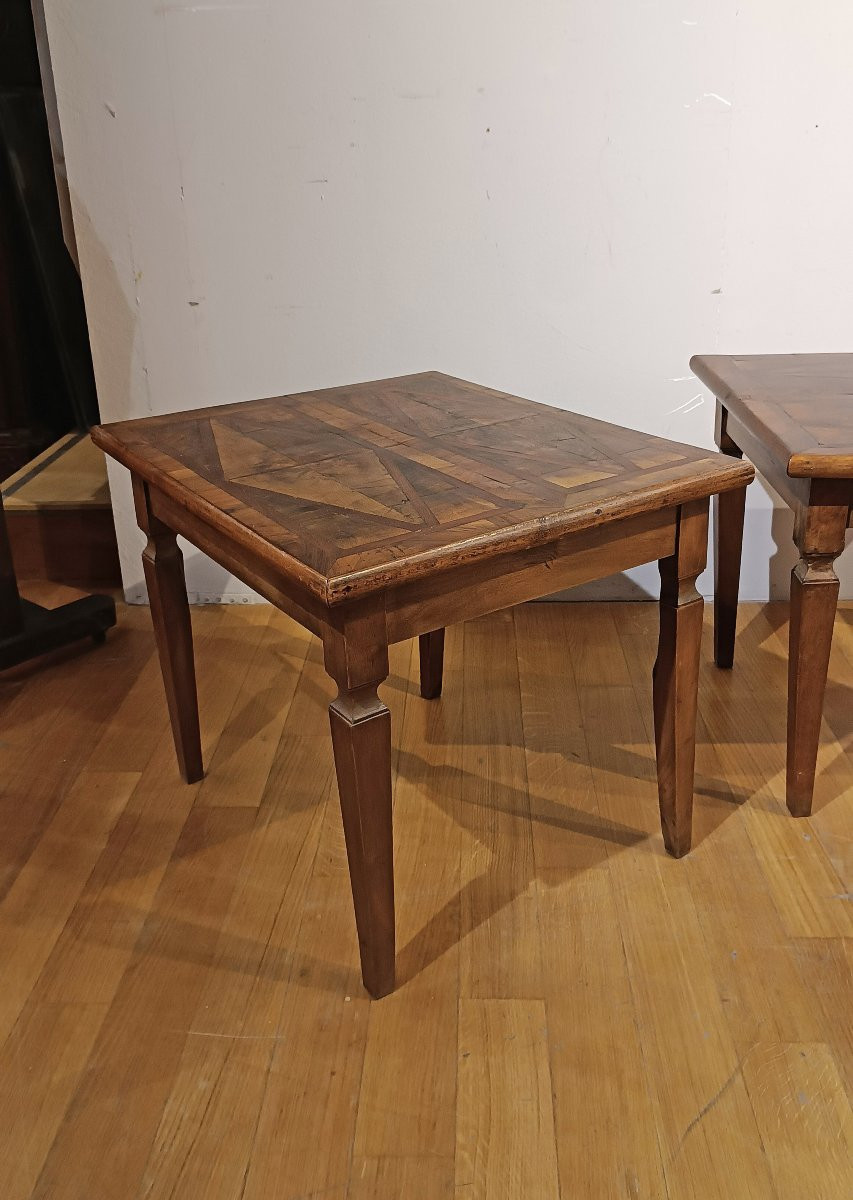 Late 18th Century Pair Of Neoclassical Coffee Tables-photo-4