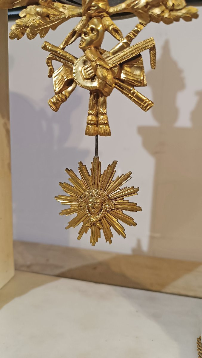 Late 18th Century Large Directoire Temple Clock-photo-4