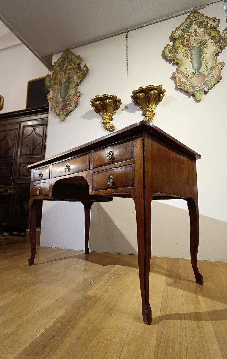 BUREAU LOUIS XV PLAQUÉ MILIEU DU 18ème SIÈCLE-photo-5