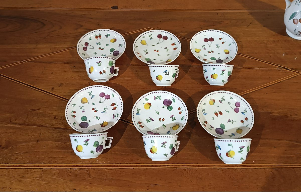 Second Half Of The 18th Century Ginori Coffee Porcelain Set -photo-4