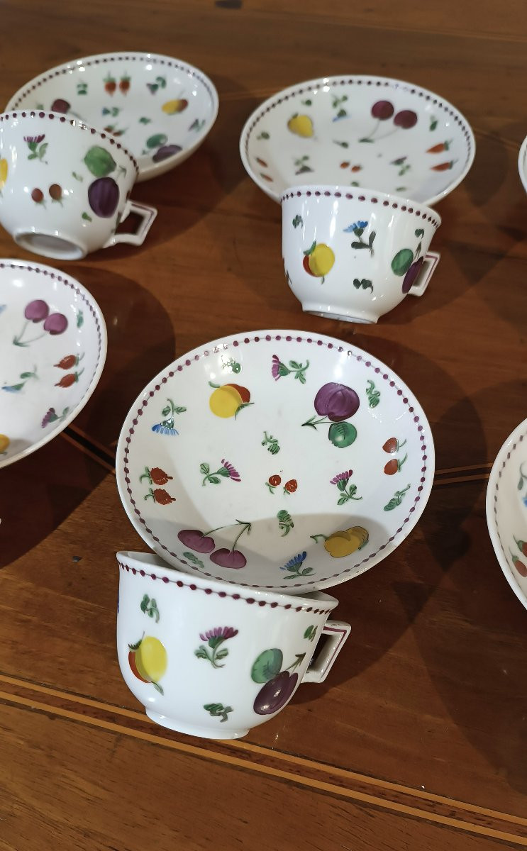 Second Half Of The 18th Century Ginori Coffee Porcelain Set -photo-1