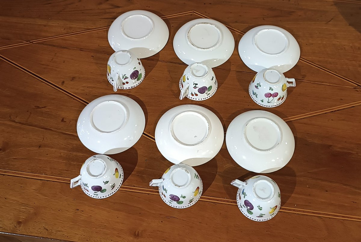 Second Half Of The 18th Century Ginori Coffee Porcelain Set -photo-2