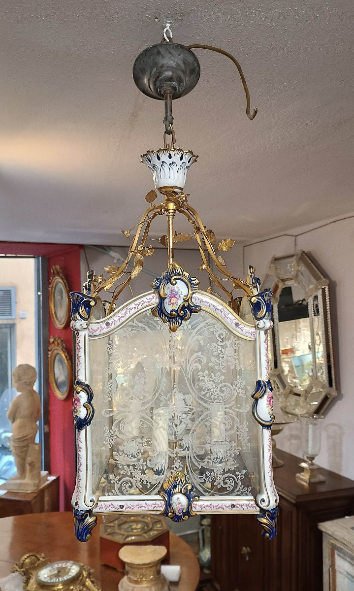 LANTERNE NAPOLÉON III MILIEU DU 19ème SIÈCLE-photo-2