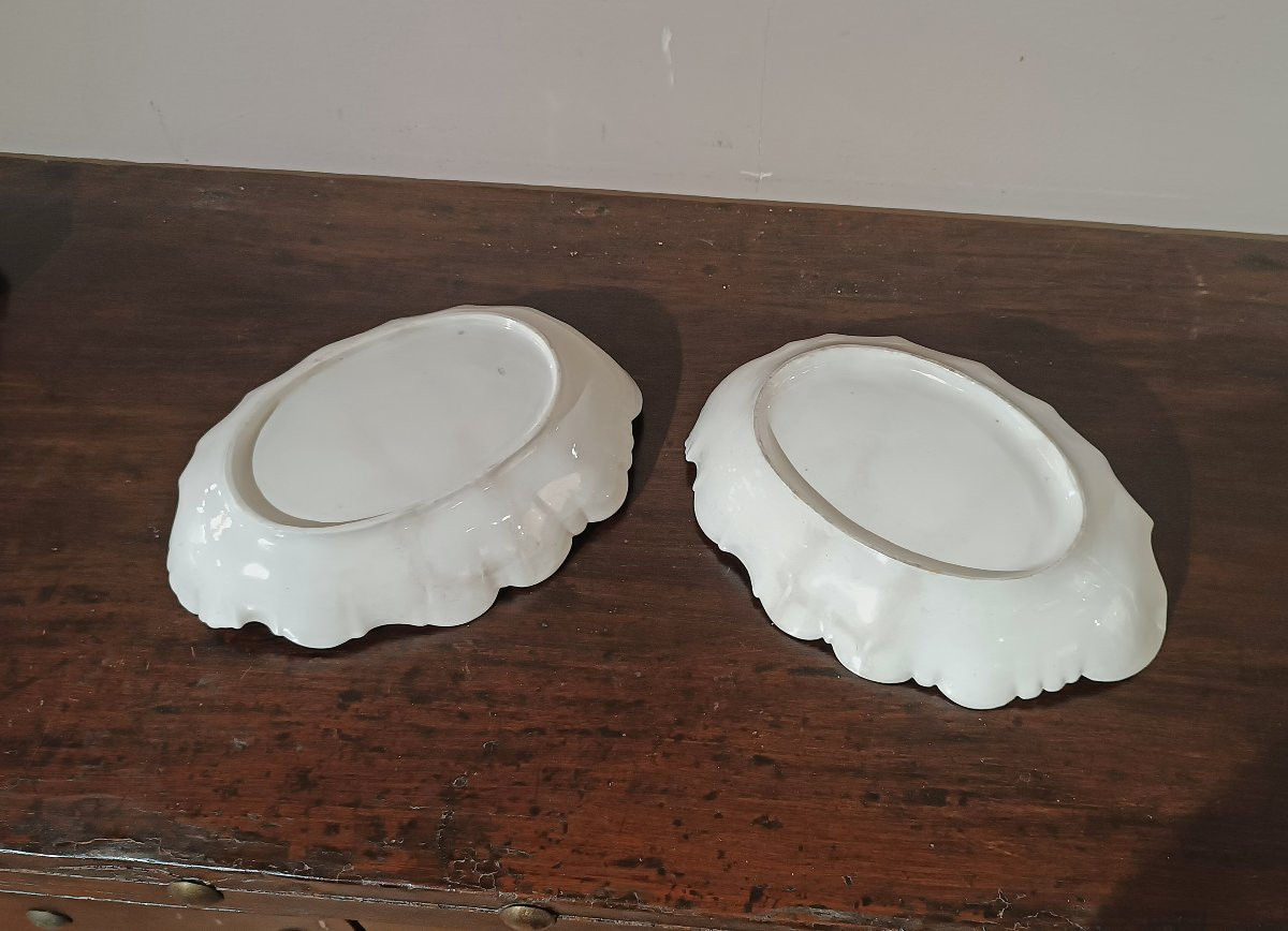  Second Half Of The 18th Century Pair Of Ginori Porcelain Trays-photo-6