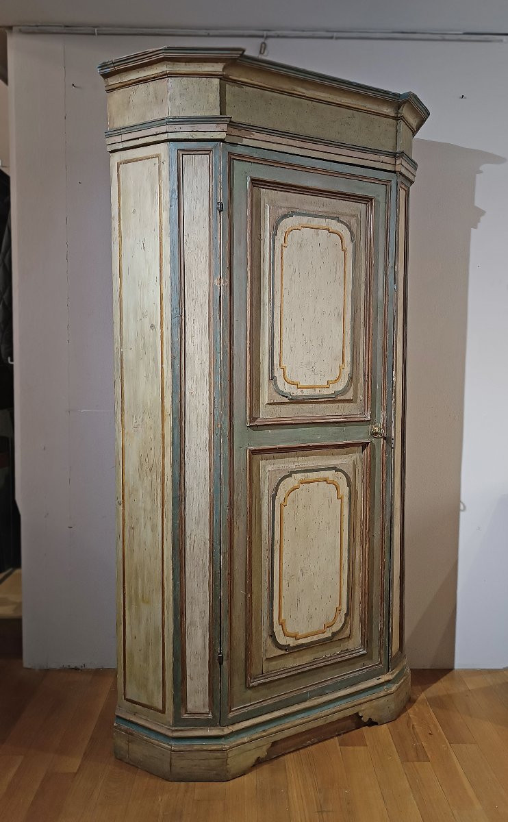 CABINET PEINT LOUIS XIV DÉBUT DU 18ème SIÈCLE-photo-2