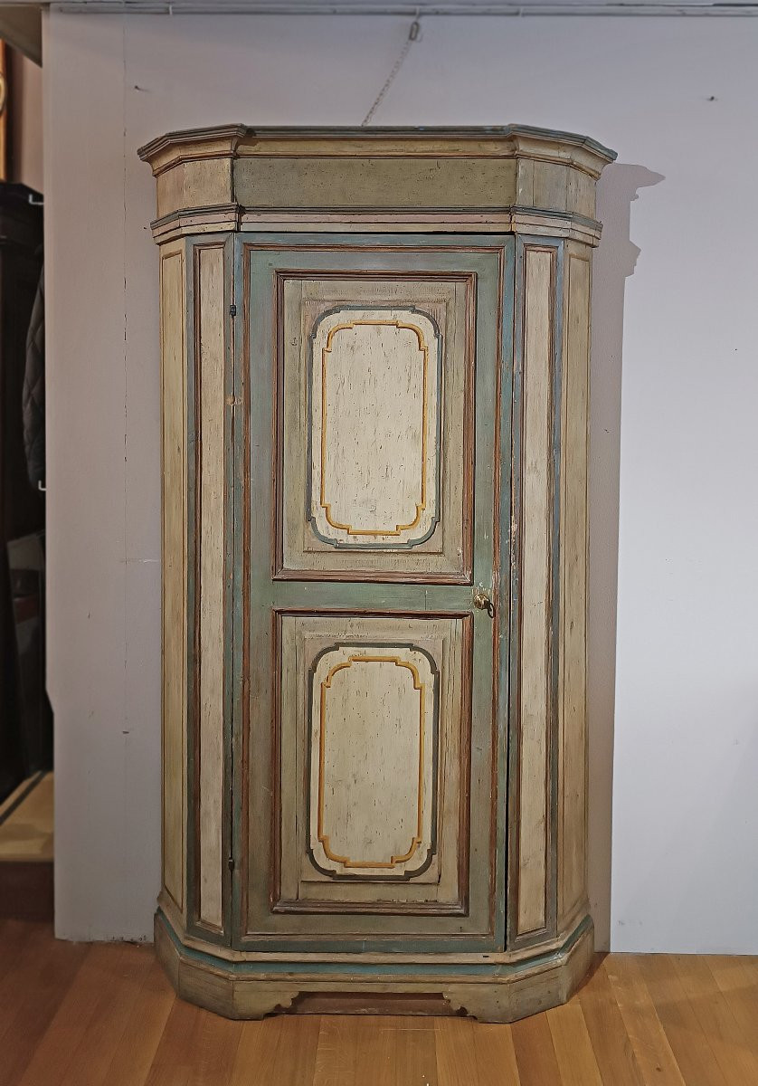 CABINET PEINT LOUIS XIV DÉBUT DU 18ème SIÈCLE-photo-3