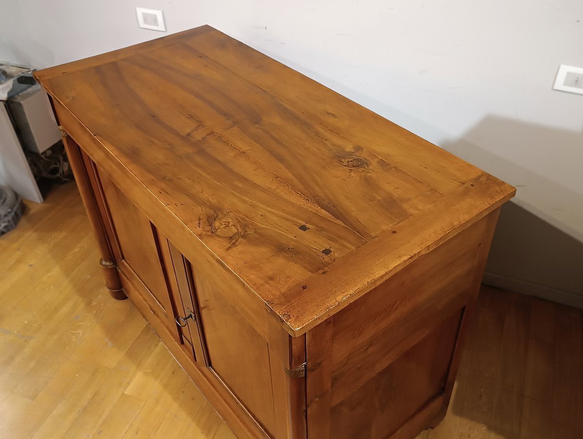 BUFFET EMPIRE EN NOYER BLOND DÉBUT 19ème SIÈCLE-photo-1