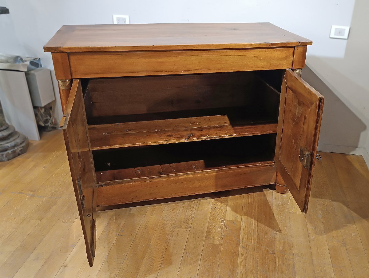 BUFFET EMPIRE EN NOYER BLOND DÉBUT 19ème SIÈCLE-photo-2