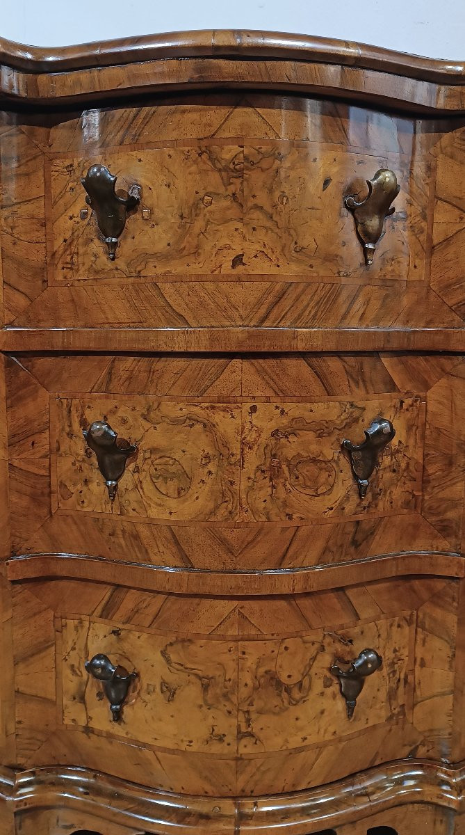 First Half Of The 18th Century Pair Of Louis XIV Slab Bedside Tables-photo-4