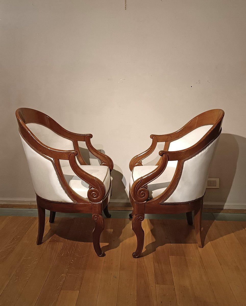 Early 19th Century Pair Of Jacob Armchairs -photo-2