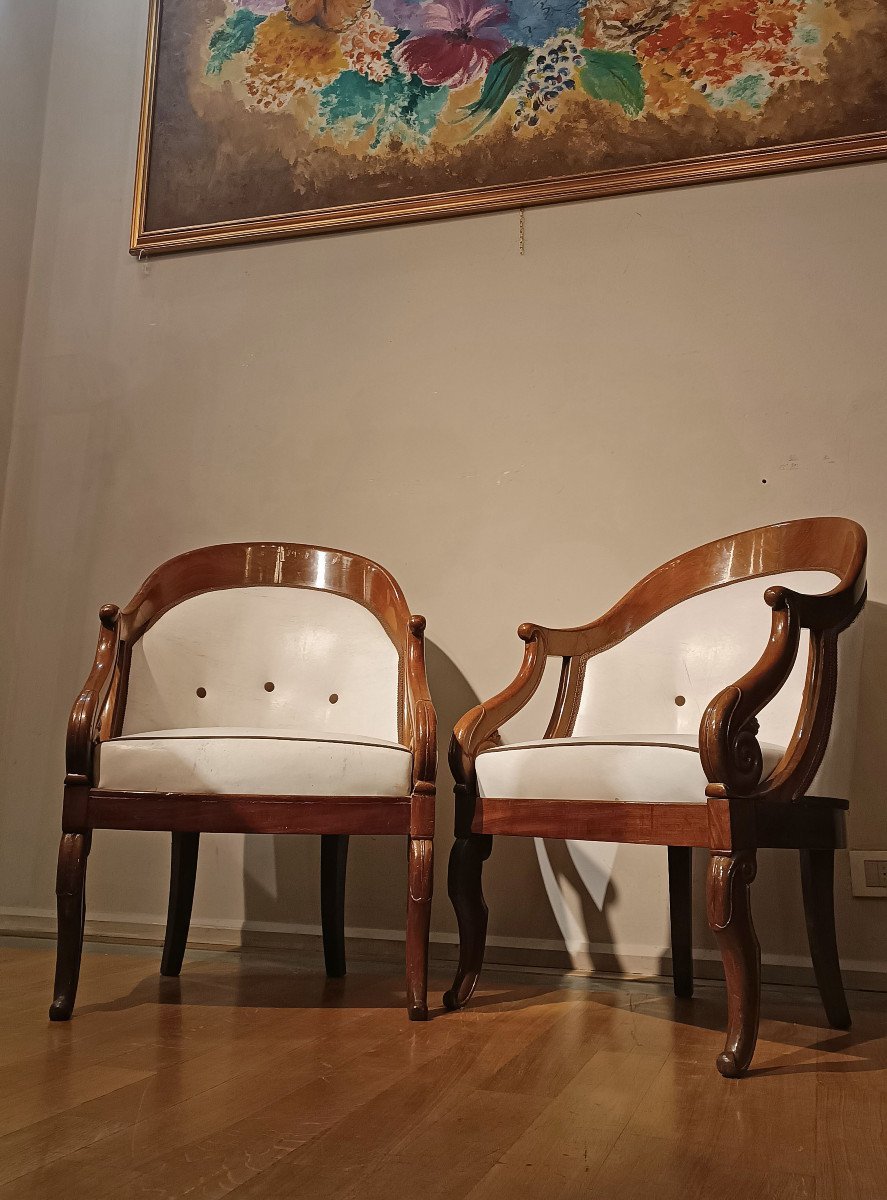 Early 19th Century Pair Of Jacob Armchairs -photo-5