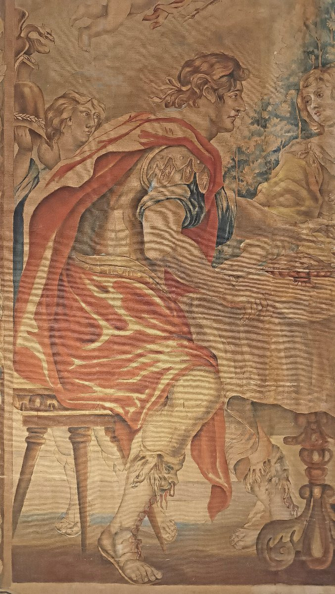 GRAND TABLEAU AVEC ANTOINE ET CLÉOPÂTRE SECONDE MOITIÉ DU 19ème SIÈCLE-photo-1