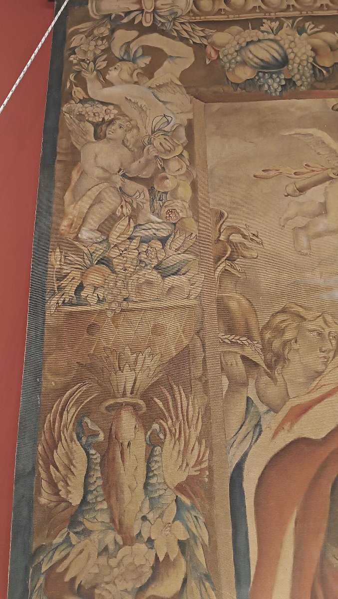 GRAND TABLEAU AVEC ANTOINE ET CLÉOPÂTRE SECONDE MOITIÉ DU 19ème SIÈCLE-photo-4