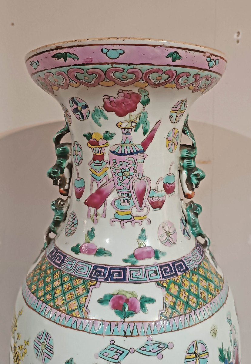 Second Half Of The 18th Century Chinese Porcelain Vase-photo-3
