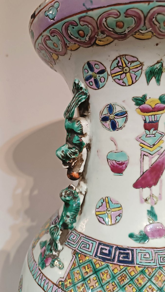 Second Half Of The 18th Century Chinese Porcelain Vase-photo-2