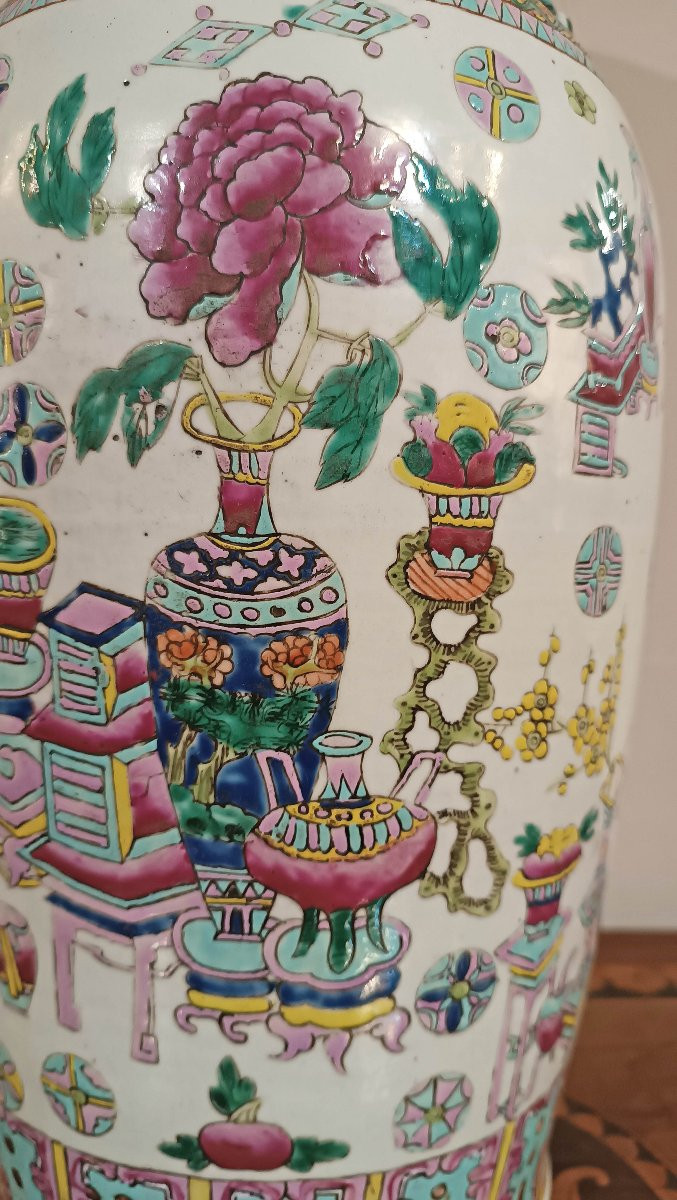 Second Half Of The 18th Century Chinese Porcelain Vase-photo-3