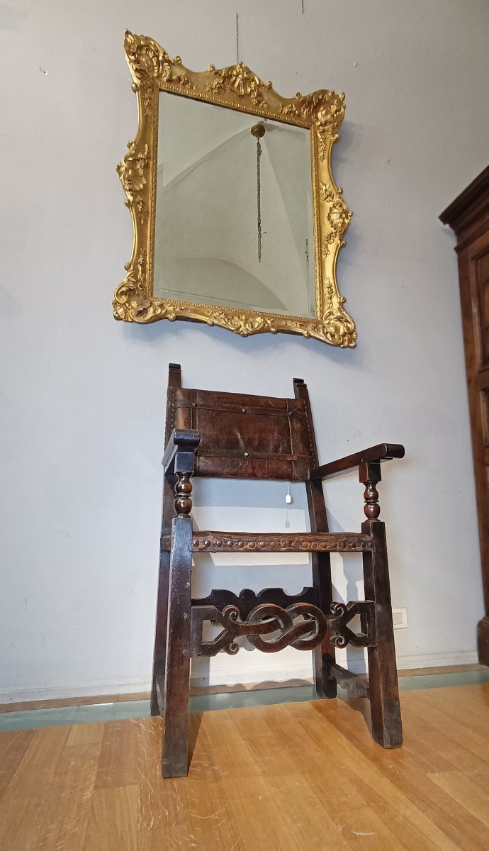 16th Century Tuscany Renaissance Armchair-photo-7