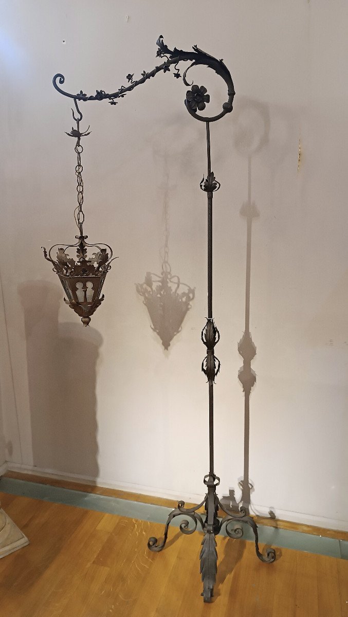 End Of The 19th Century Iron Lantern -photo-4
