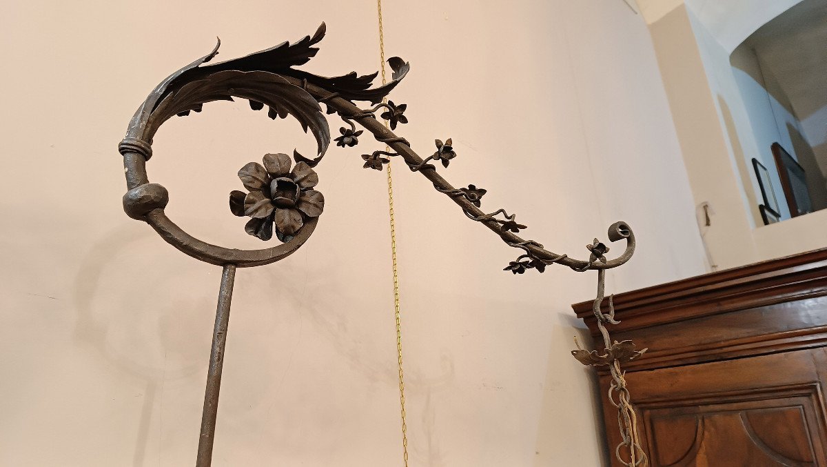 End Of The 19th Century Iron Lantern -photo-4