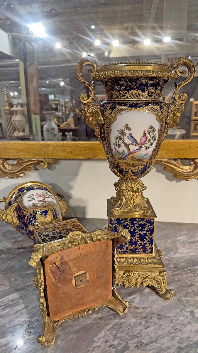 PAIRE DE VASES CHARLES X PREMIÈRE MOITIÉ DU 19ème SIÈCLE-photo-6