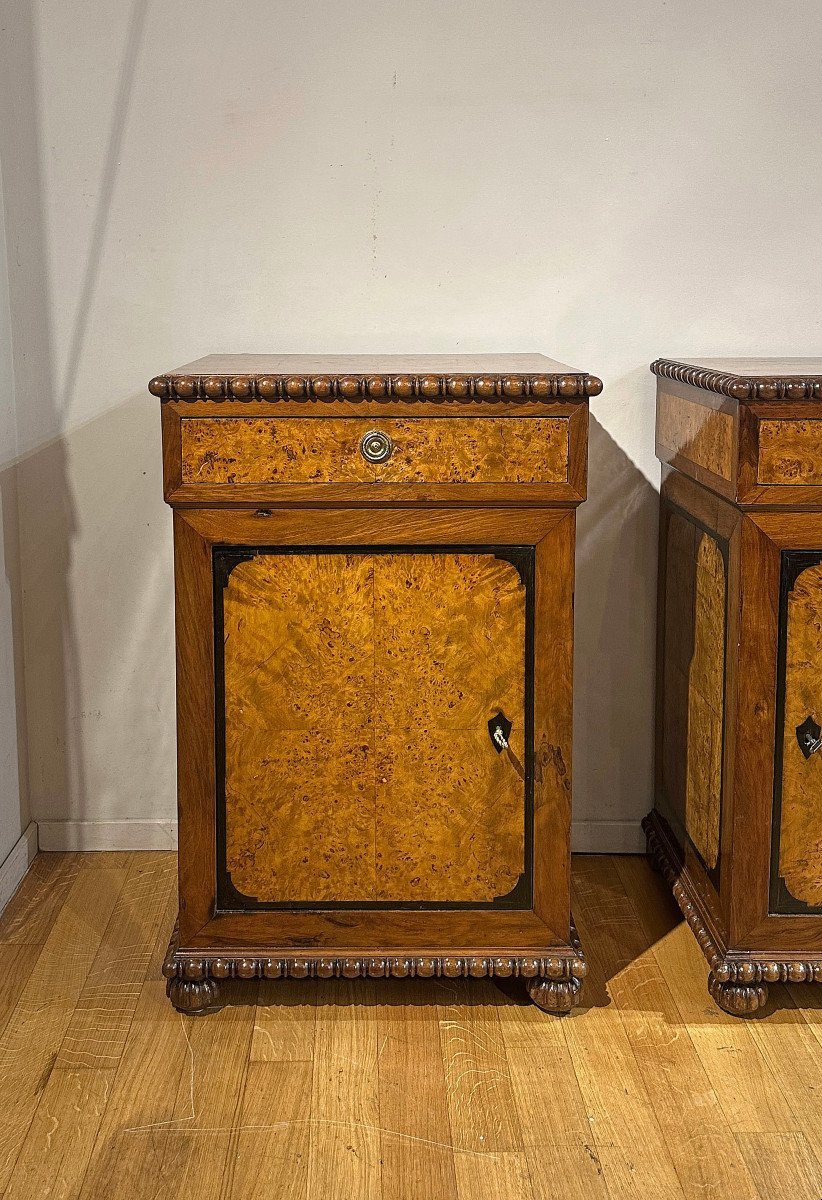 Early 19th Century Pair Of Small Charles X Sideboards-photo-8