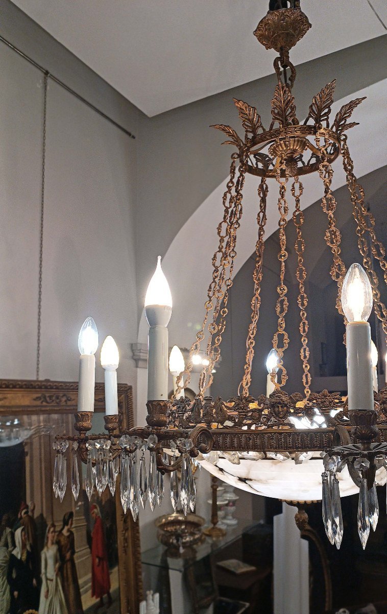 Mid-19th Century Pair Of Napoleon III Chandeliers-photo-2