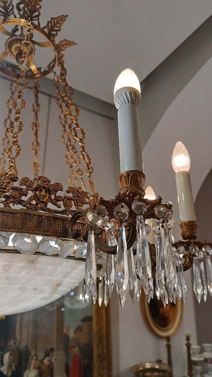 Mid-19th Century Pair Of Napoleon III Chandeliers-photo-3