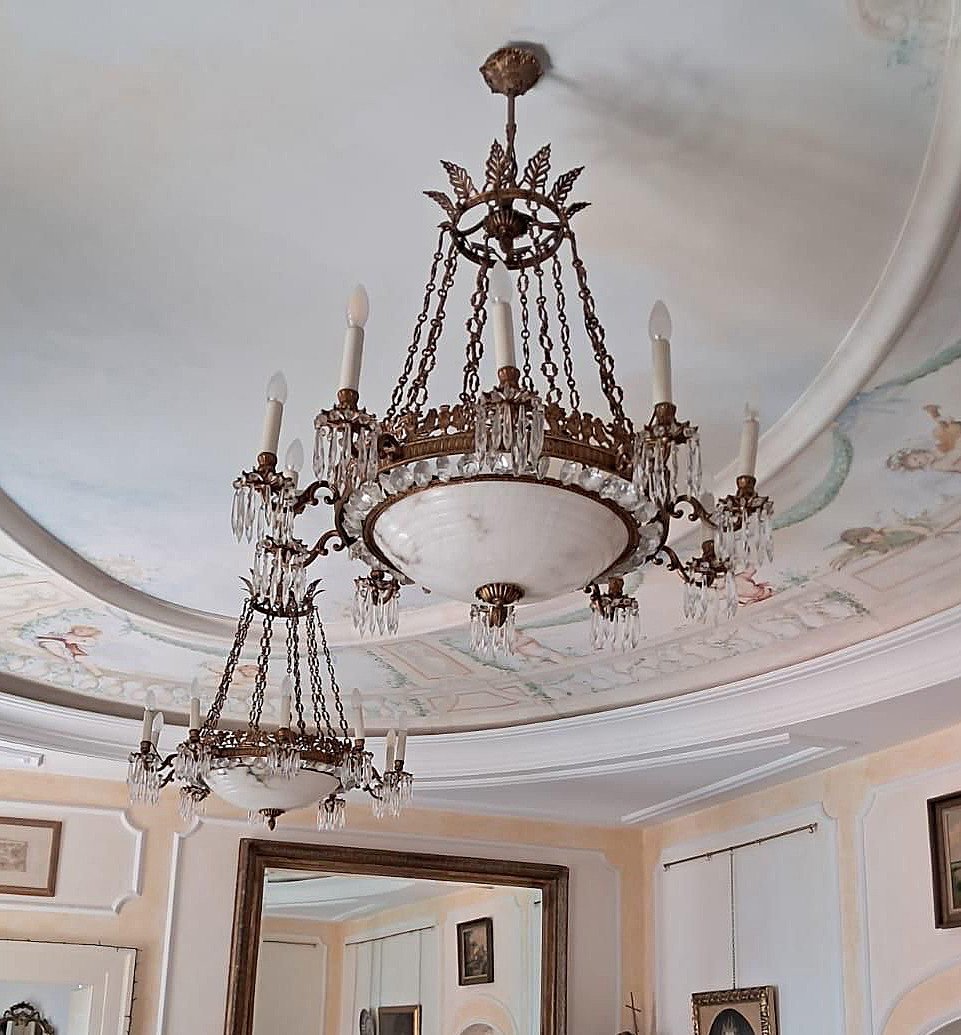 Mid-19th Century Pair Of Napoleon III Chandeliers-photo-6