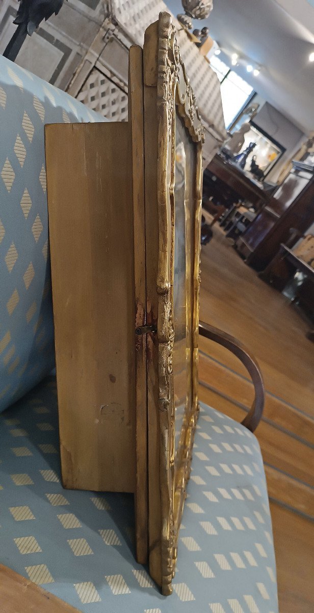 Early 19th Century Golden Wall Clock With Music Box -photo-7