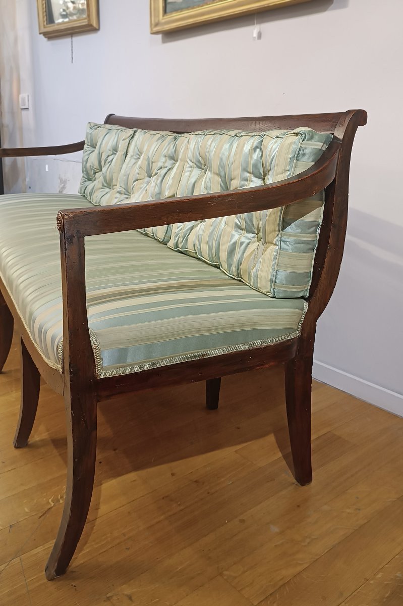 CANAPÉ NÉOCLASSIQUE EN NOYER FIN DU 18ème SIÈCLE-photo-7