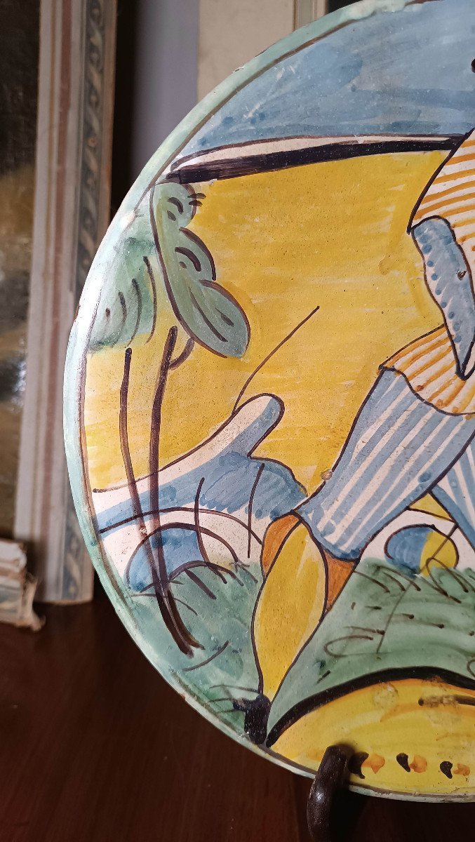 17th Century Majolica Plate Montelupo -photo-3