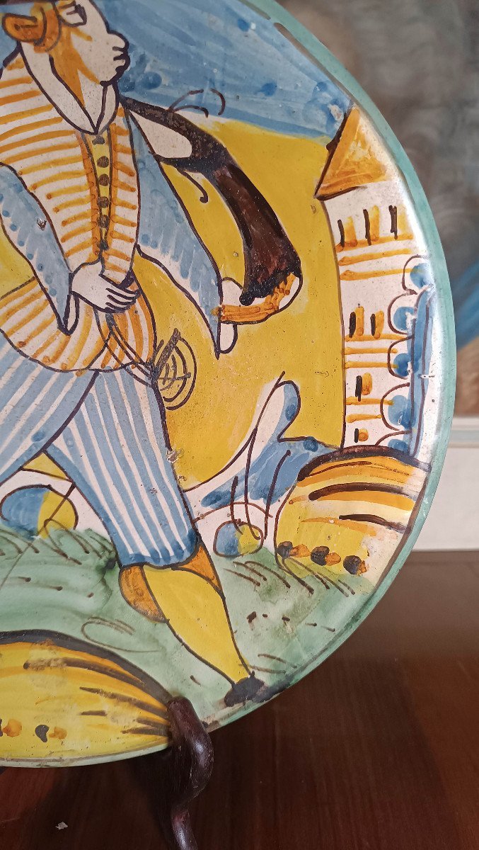17th Century Majolica Plate Montelupo -photo-4