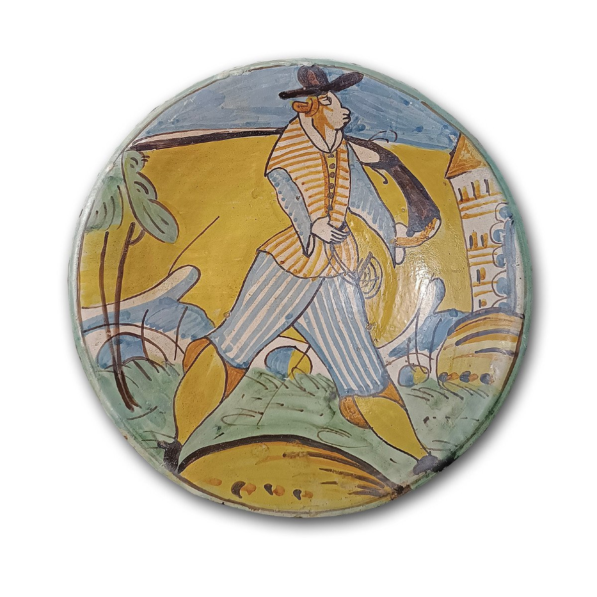 17th Century Majolica Plate Montelupo 