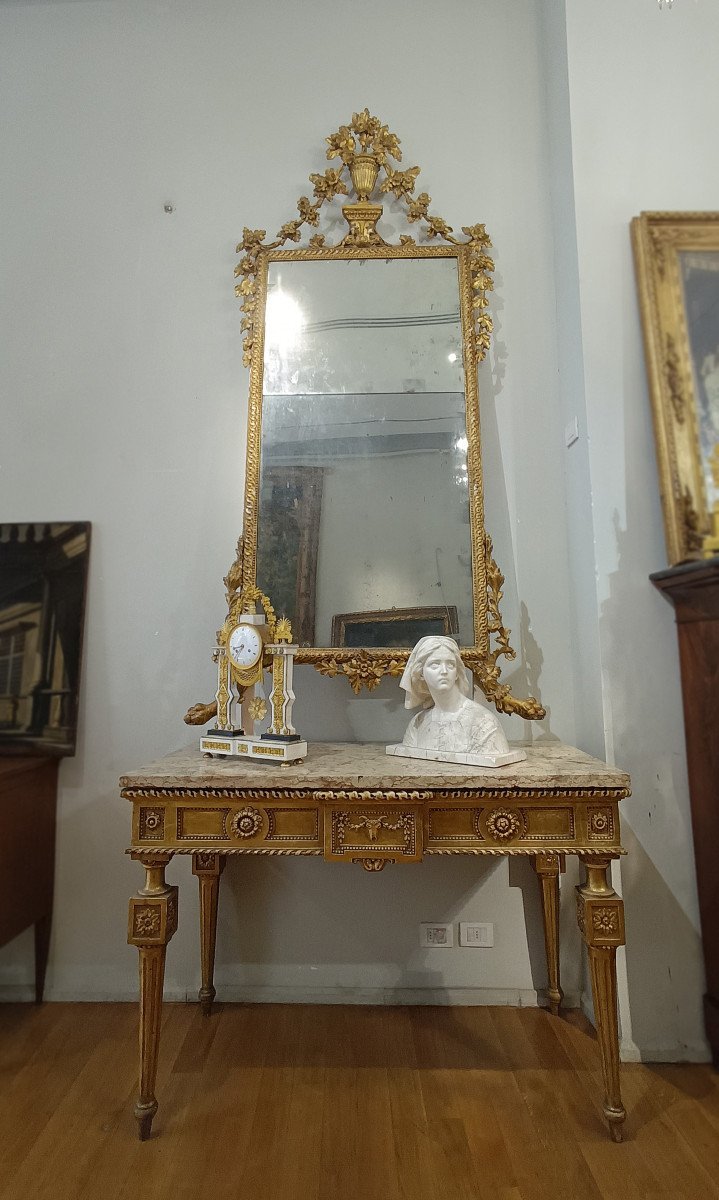 Second Half Of The 18th Century Neoclassical Large Mirror -photo-6