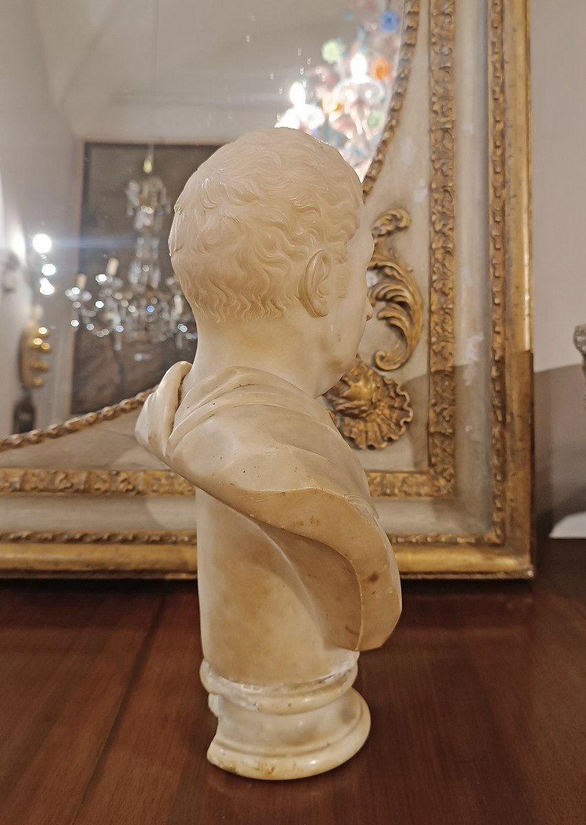 Late 18th Century Marble Bust Of A Roman Senator -photo-4