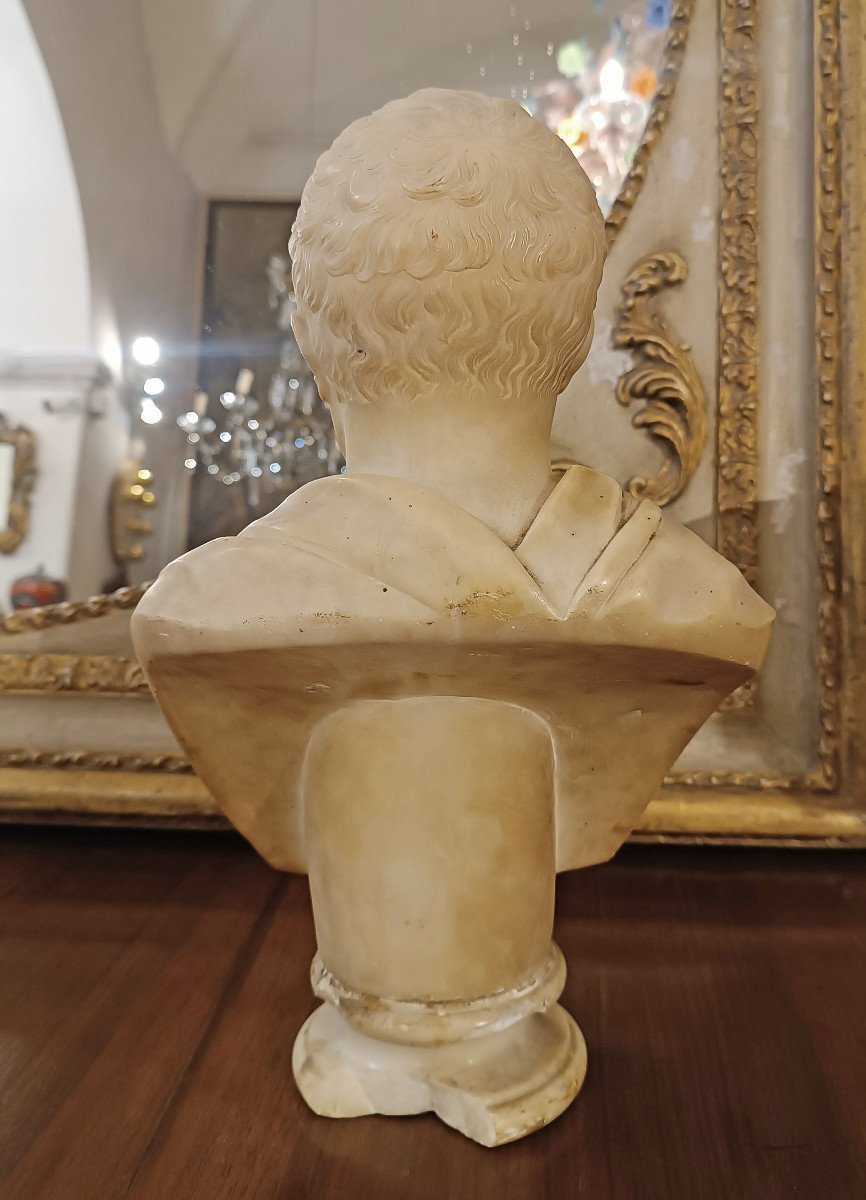 Late 18th Century Marble Bust Of A Roman Senator -photo-1