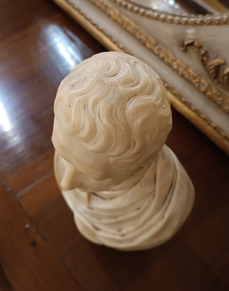 Late 18th Century Marble Bust Of A Roman Senator -photo-2