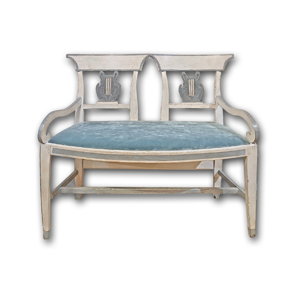 PETIT CANAPÉ PEINT SECONDE MOITIÉ DU 18ème SIÈCLE