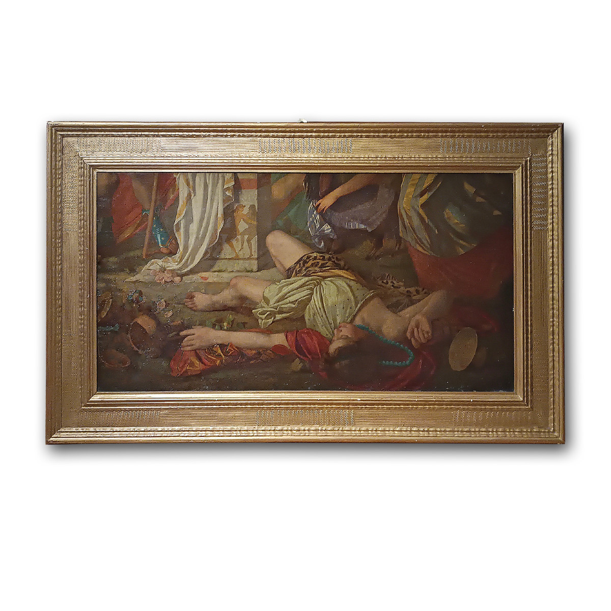 TABLEAU AVEC UNE SCÈNE DE BACCHANALE SECONDE MOITIÉ DU 18ème SIÈCLE